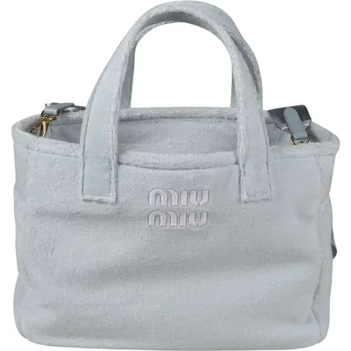 Sky Shopping Bags , female, Sizes: ONE SIZE - Miu Miu - Modalova