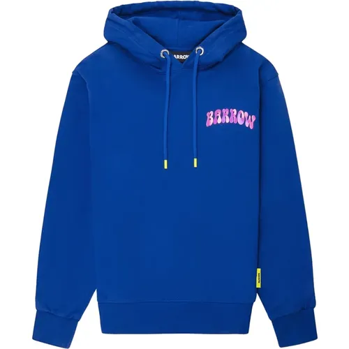 Glanzdruck Baumwoll Hoodie , unisex, Größe: XL - Barrow - Modalova