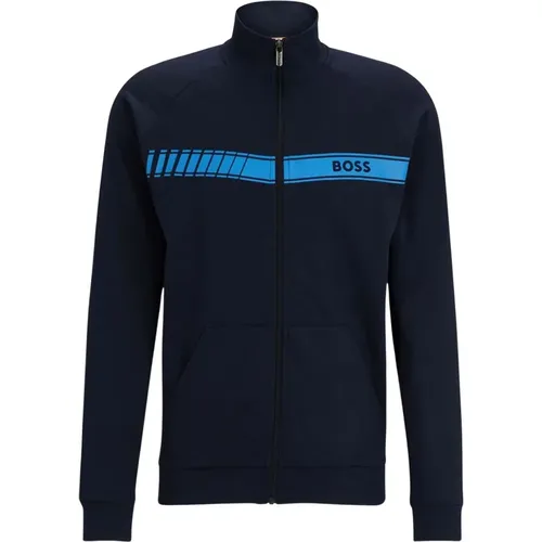 Authentic Jacket Z - Herren Zip-Up Sweatshirt , Herren, Größe: 2XL - Boss - Modalova