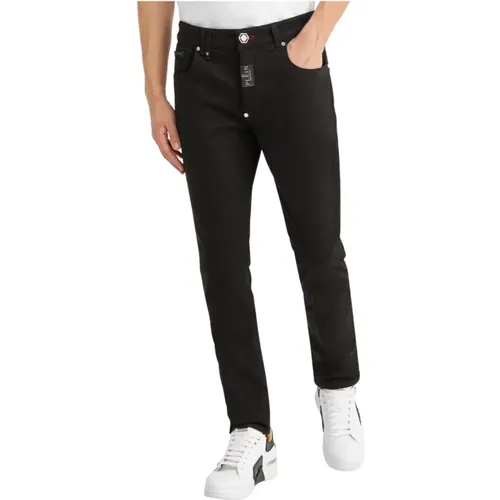 Slim Elasticized Jeans , male, Sizes: W33, W31, W32, W36 - Philipp Plein - Modalova