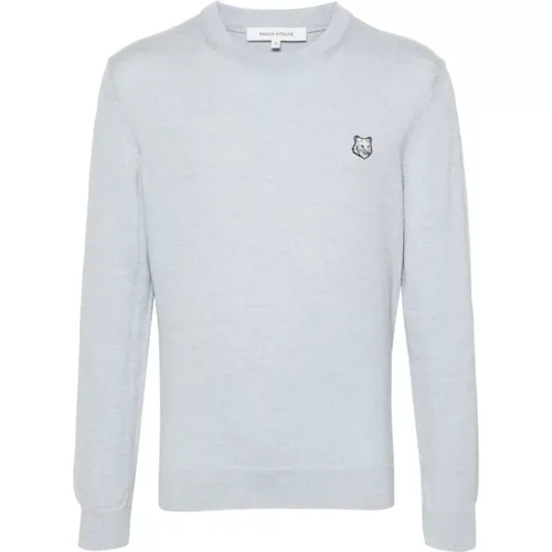 Maison Kitsune Sweaters Grey , male, Sizes: S - Maison Kitsuné - Modalova