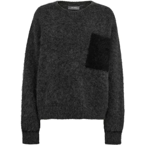 Weicher Mohair-Strickpullover Phantom , Damen, Größe: M - MOS MOSH - Modalova