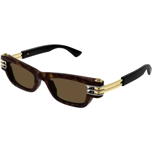 Havana Sunglasses Bv1308S 002 , female, Sizes: 50 MM - Bottega Veneta - Modalova