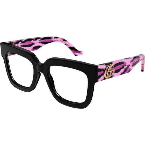 Havana Pink Eyewear Frames , unisex, Sizes: 52 MM - Gucci - Modalova