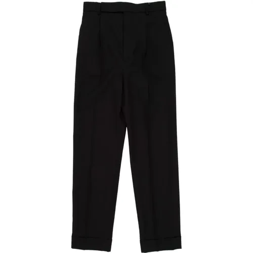 Wool Tailored Pants , female, Sizes: S - Saint Laurent - Modalova
