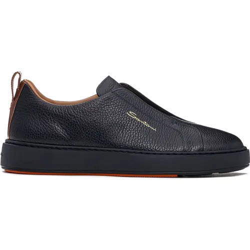 Steigere deinen Stil mit trendigen Sneakers , Herren, Größe: 44 1/2 EU - Santoni - Modalova