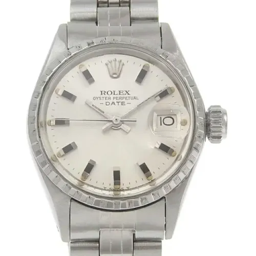 Pre-owned Stainless Steel watches , female, Sizes: ONE SIZE - Rolex Vintage - Modalova