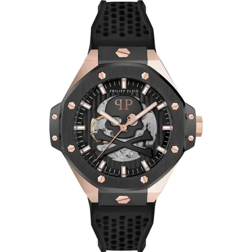 Skeleton Royal Automatic Men's Watch , male, Sizes: ONE SIZE - Philipp Plein - Modalova