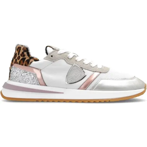 Weiße Tropez 2.1 Low Top Sneakers , Damen, Größe: 37 EU - Philippe Model - Modalova