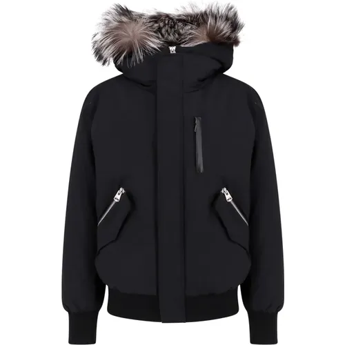 Nylon Jacket with Detachable Fur Hood , male, Sizes: 3XS, 2XS, S, 4XS - Mackage - Modalova