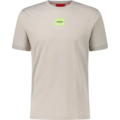 Logo T-Shirt in Lightweight Cotton , male, Sizes: S, 2XL, M, L, XL - Hugo Boss - Modalova