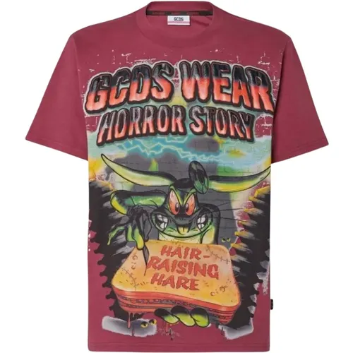 T-shirt , male, Sizes: S, XS - Gcds - Modalova