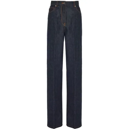 Ferragamo Trousers Denim , female, Sizes: S - Salvatore Ferragamo - Modalova