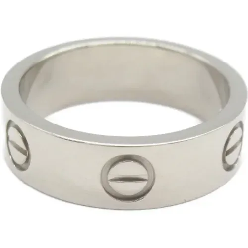 Pre-owned White Gold rings , female, Sizes: ONE SIZE - Cartier Vintage - Modalova