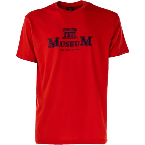 Herren Erik Rundhals T-shirt , Herren, Größe: XL - Museum - Modalova