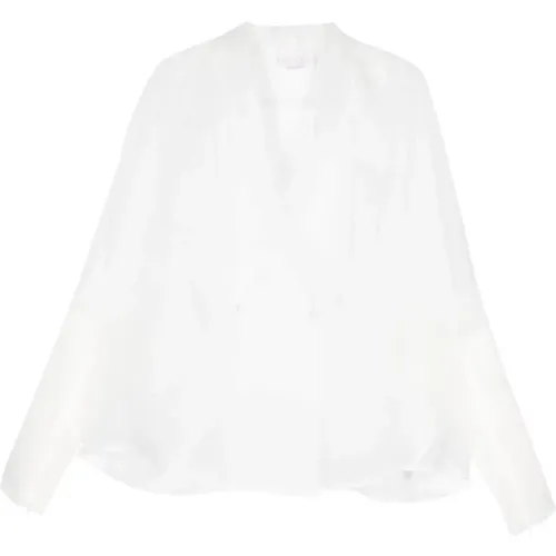 Seidenorganza Weiße Bluse Genny - Genny - Modalova