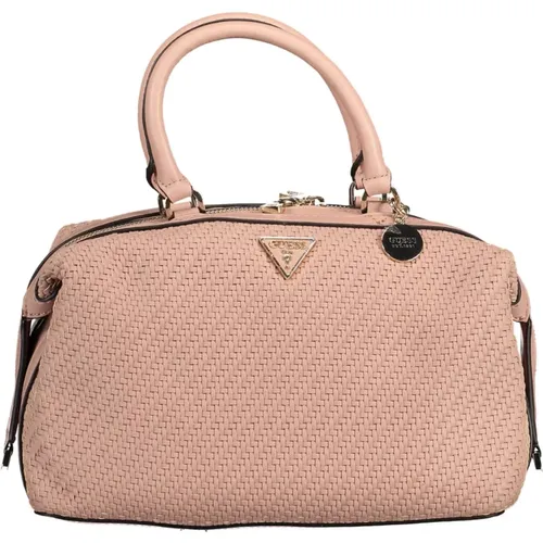 Rosa Schultertasche mit Kontrastdetails - Guess - Modalova