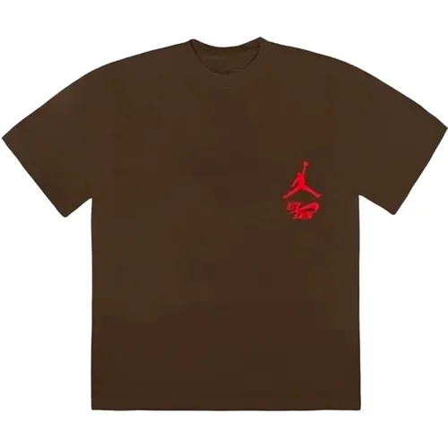 Limitierte Auflage Travis Scott T-Shirt , Herren, Größe: S - Jordan - Modalova