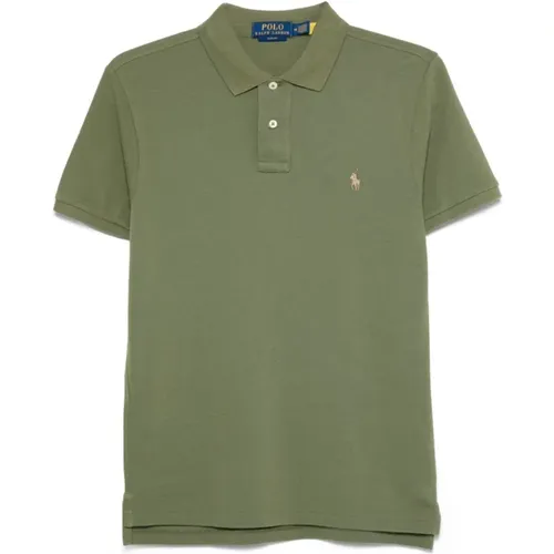 Klassisches Grünes Polo T-Shirt , Herren, Größe: 2XL - Polo Ralph Lauren - Modalova