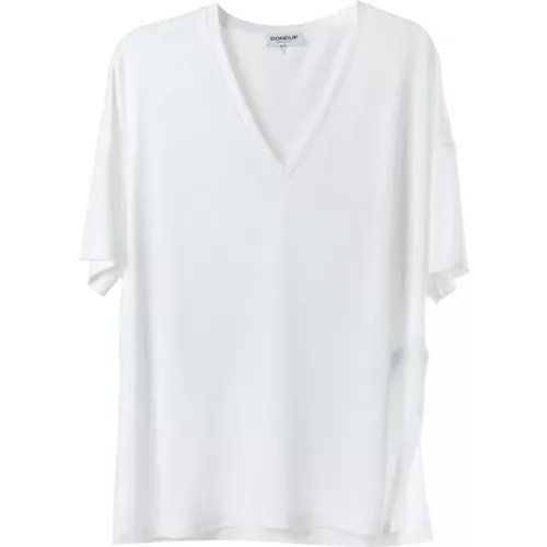 Oversize Modal-Silk Shirt - Dondup - Modalova