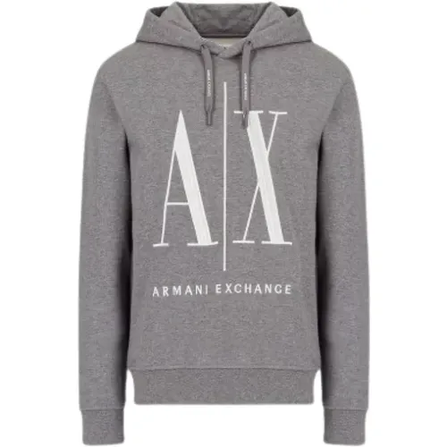 Graue Pullover für Stilvolles Aussehen - Armani Exchange - Modalova