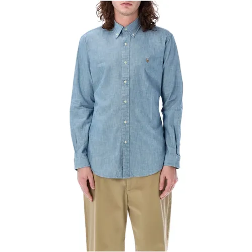 Light Denim Shirt , male, Sizes: XL, L, M, S - Ralph Lauren - Modalova