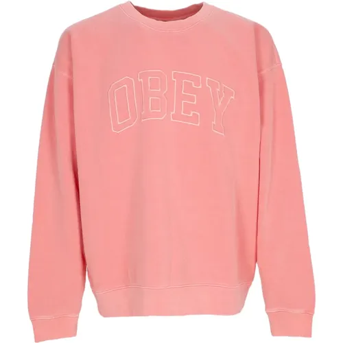 Schwerer Fleece-Sweatshirt , Herren, Größe: S - Obey - Modalova