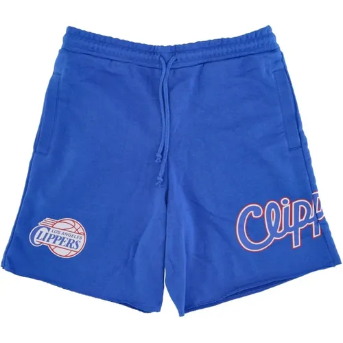 NBA Game Day French Terry Shorts , male, Sizes: XS, L, S - Mitchell & Ness - Modalova