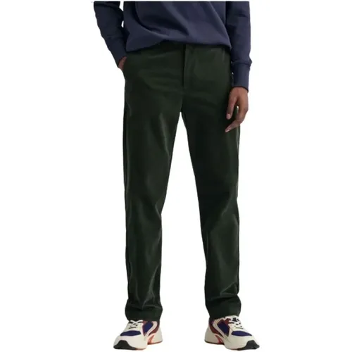 Corduroy Chino Pants , male, Sizes: W31, W34, W33 - Gant - Modalova