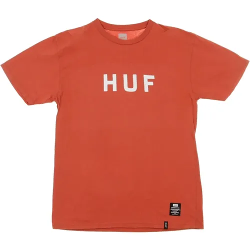 Logo Poppy T-Shirt , Herren, Größe: XL - HUF - Modalova