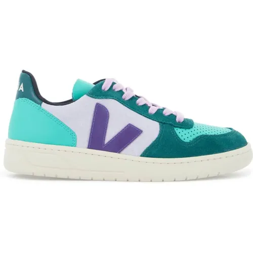 Chromfreie Ledersneakers mit Tubber-Logo , Damen, Größe: 37 EU - Veja - Modalova