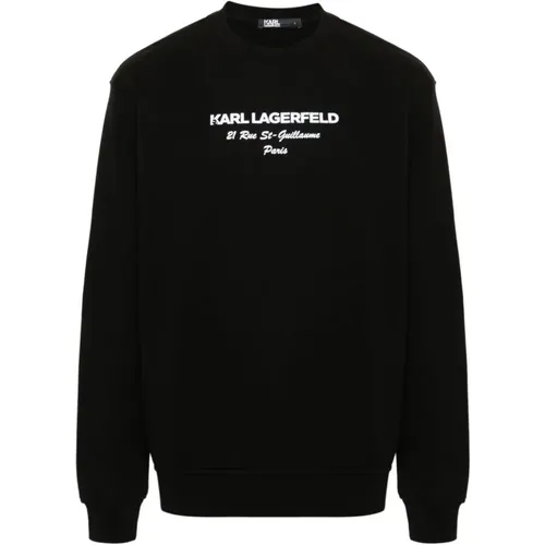 Crew Neck Sweater Logo Detail , male, Sizes: XL - Karl Lagerfeld - Modalova