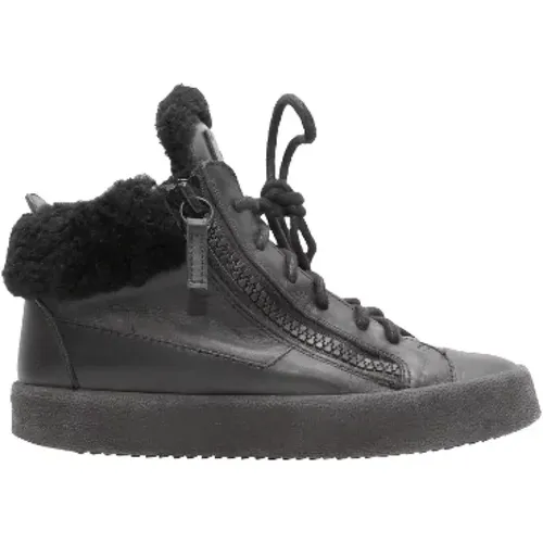 Pre-owned Leather sneakers , female, Sizes: 3 UK - Giuseppe Zanotti Pre-owned - Modalova