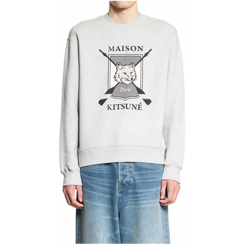 Fuchsdruck Komfort Sweatshirt , Herren, Größe: 2XL - Maison Kitsuné - Modalova