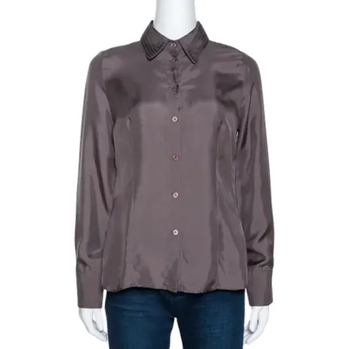 Pre-owned Silk tops , female, Sizes: S - Armani Pre-owned - Modalova