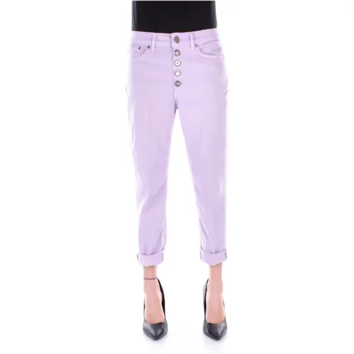 Trousers Lilac , female, Sizes: W26 - Dondup - Modalova