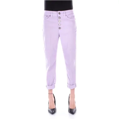 Trousers Lilac , female, Sizes: W28, W26, W29 - Dondup - Modalova