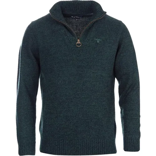 Essential Wool Half Zip Jumper , Herren, Größe: L - Barbour - Modalova