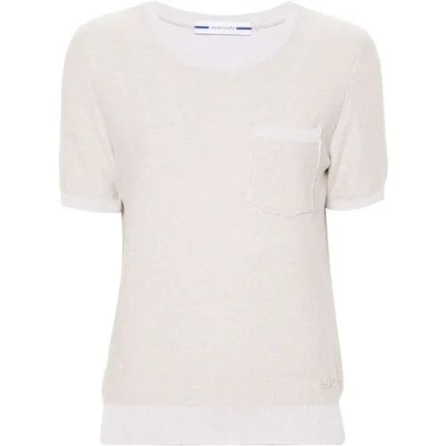 Viscose/cotton t-shirt , female, Sizes: S, L - Jacob Cohën - Modalova