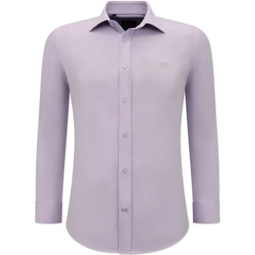 Einfarbige Oxford-Hemden für Männer - 3128 , Herren, Größe: 2XL - Gentile Bellini - Modalova