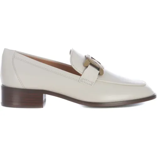 Leather Loafers Elegant Slip-On Shoes , female, Sizes: 7 UK - TOD'S - Modalova