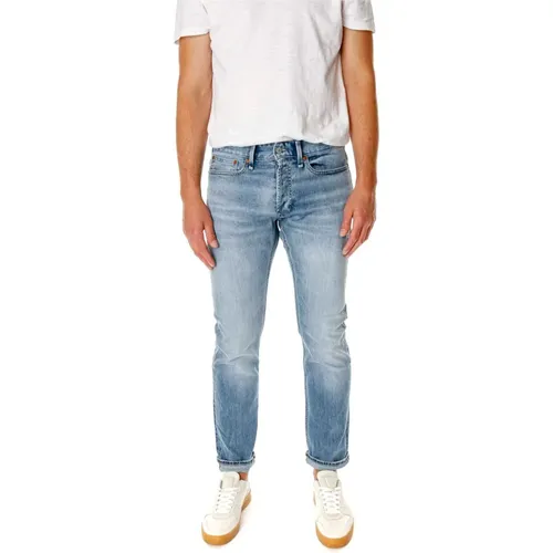 Straight Fit Jeans mit niedriger Leibhöhe , Herren, Größe: W31 L34 - Denham - Modalova