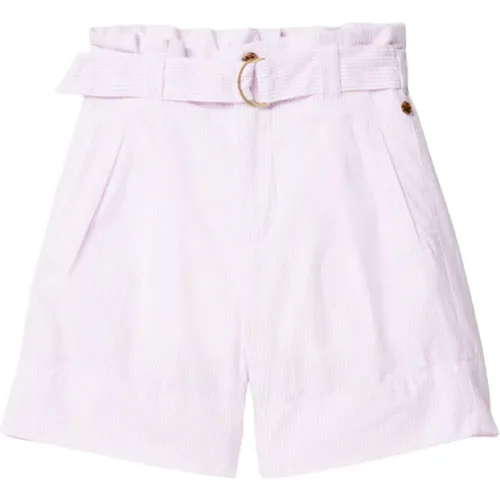 Gestreifte High-Waist Mode Shorts - Scotch & Soda - Modalova