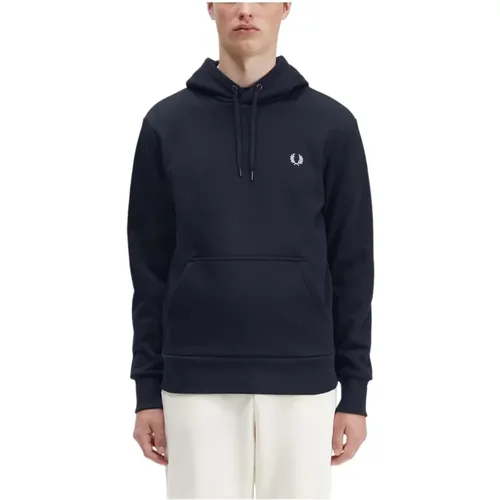 Klassischer Kapuzenpullover mit sportlichem Detail , Herren, Größe: S - Fred Perry - Modalova