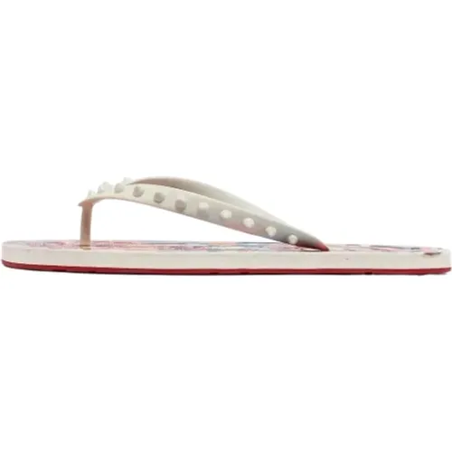 Pre-owned Rubber flats , female, Sizes: 9 UK - Christian Louboutin Pre-owned - Modalova