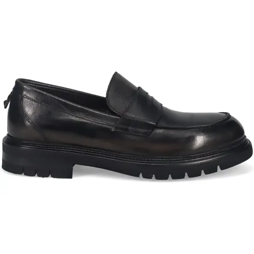 Leather Moccasin Shoes , male, Sizes: 6 UK, 9 UK, 10 UK, 8 UK, 11 UK, 7 UK - Calpierre - Modalova