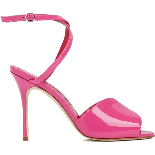 Rosa Hourani Sandalen , Damen, Größe: 39 1/2 EU - Manolo Blahnik - Modalova