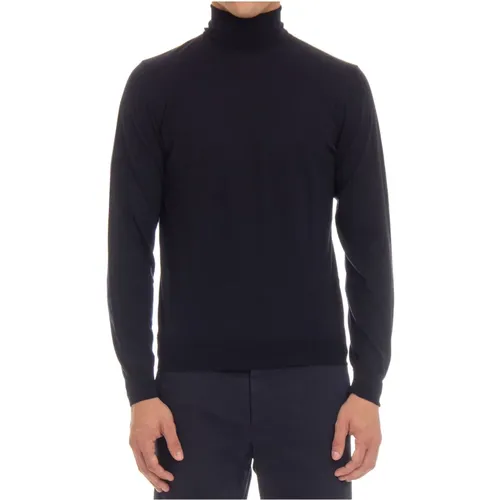 Blauer Pullover Extrafeine Wolle Dolcevita , Herren, Größe: M - Drumohr - Modalova