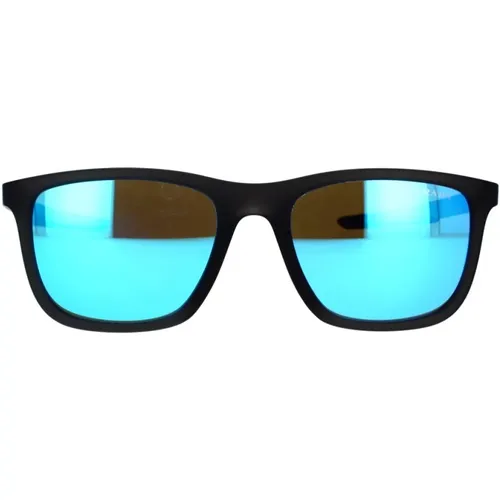 Sportliche Sonnenbrille mit Wraparound-Design und verspiegelten Gläsern , unisex, Größe: 54 MM - Prada - Modalova