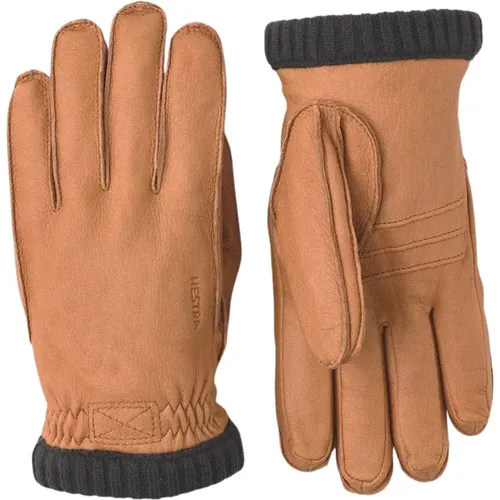 Deerskin Primaloft Rib Gloves , male, Sizes: 9 IN - Hestra - Modalova